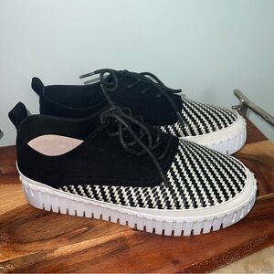 Ilse Jacobsen Tulip Platform Sneakers Black White Shoes EU 41 / US 10